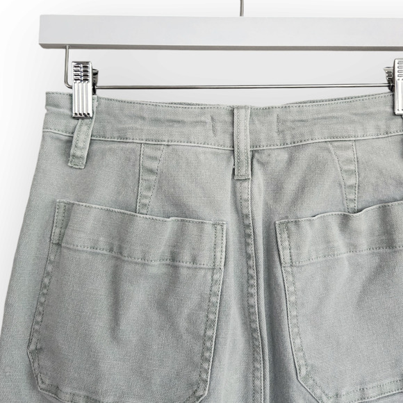 Madewell Light Green High Waisted Jean Mini Skirt 26 - Picture 5 of 8